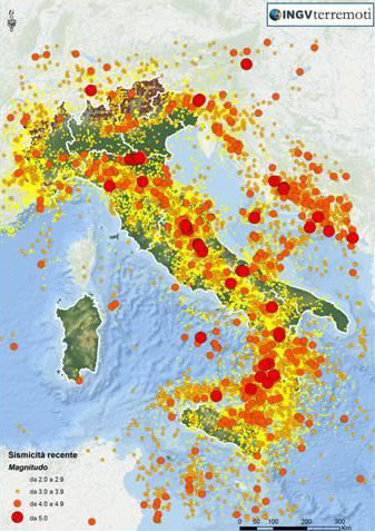 mappa terremoti